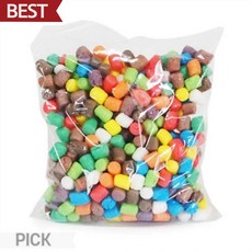 [플레이콘] 하비콘 혼합색 500p 봉투 옥수수 클레이 물부치 대용량 재료 픽앤코401