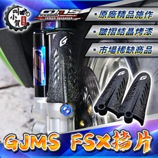 【叫小賀】GJMS FSX 擋片 前叉擋片 結晶皺摺烤漆 倒叉擋片 FS-X 智杰 倒叉 GJMS 原廠擋片, 1個, 擋片結晶款一組+一般螺絲
