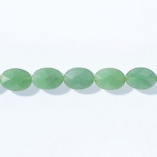 【杰鴻】綠東陵切面平邊橢圓形寶石珠 6X9-10X14MM DIY手工材料, 1個, 10x14mm