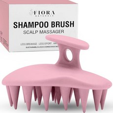Fiora Naturals 두피 마사지 샴푸 브러시 - 핑크, 1