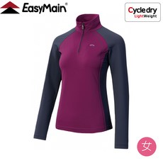 EasyMain 衣力美 台灣 女 超輕排汗長袖休閒衫 吸濕 透氣快乾 戶外運動