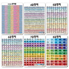 幼兒學習壁圖6件組, 4-8級, 나우에듀