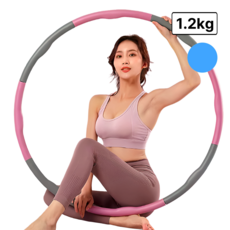 코치케이 실내 어린이 아동 유아 키즈 초등 성인 최상급 지압 뱃살 다이어트 돌기형 훌라후프, 1개, 라이트 블루, 1.2kg