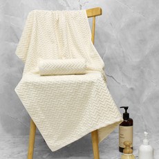 어메니티타올 헤링본 대형 바스타월 30수 400g 2장 호텔 수건 세트, 무염색, 2개