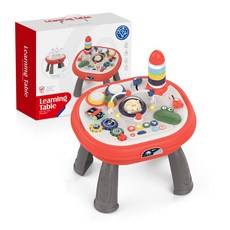 兒童積木遊戲桌 雙面多功能 嬰兒早教音樂學習桌, 1個