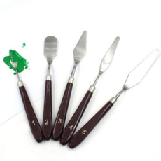 페인팅 나이프 캔버스 예술용 혼색 유화 나이프 도구 스테인리스 팔레트 공예용 드로잉 미술용 물감 아트