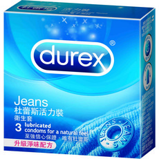 Durex 杜蕾斯 Jeans 活力裝 潤滑衛生套 添味配方 3入, 1, 3