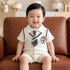 몽실이 셔츠카라타이 반팔우주복