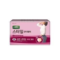 디펜드 스타일 언더웨어 라이트핏 여성용 슬림 중형 20매 1팩 통기성, 1박스