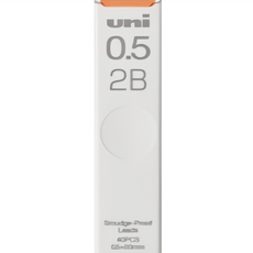 三菱UNI 防汙鉛芯, 1個, 0.5 (2B)