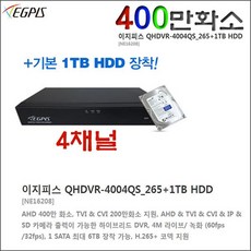 이지피스 QHDVR-4004QS_265+1TB HDD외 추가상품, 1개