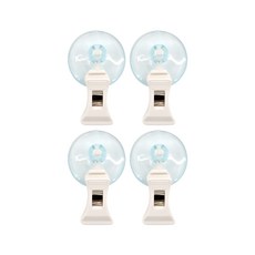 우일 투명흡착집게 소(4P) H-4B 흡착판 메모 집게, 1개