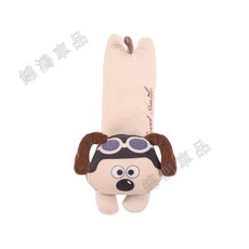 飛行狗安全帶護肩三件套 車用安全帶套 汽車安全帶護套 護肩帶套 安全帶套, 1個, 毛絨飛行狗-B款護肩