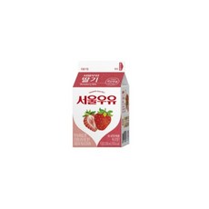 서울우유 카톤 딸기우유, 8개, 200ml