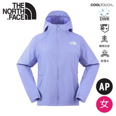 The North Face 女 防風防曬外套 AP 長春花藍