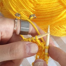 털실 수세미실 뜨개반지 니팅링 대, 1개