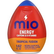 MIO 액상 water 인핸서 - 에너지 트로피컬 퓨전 - 1.6 MIO Liquid Water Enhancer - Energy Tropical Fusion - 1.62 Ounce, 1.62 Fl Oz (1팩)