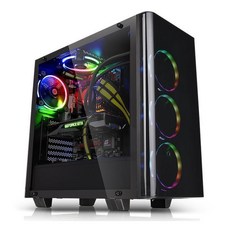 星鋐國際 曜越View 21 TG強化玻璃中直立式機殼 (限量送RIING RGB 256色風扇三顆裝), 1個