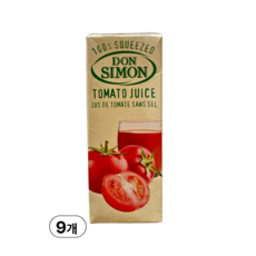 돈시몬 착즙 토마토 주스, 200ml, 9개