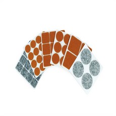 유니데일리 소음방지 스티커, 원형 4P, 원형 4P