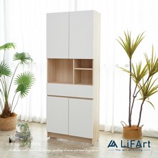 LiFArt Starry 中空玄關置物櫃/餐櫥櫃(免組裝/類系統櫃/200cm)