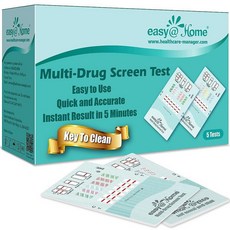 5팩 EASY 이지@Home 6패널 인스턴트 소변 약물 테스트 가장 민감하고 종합적인 OPI MOP (OPI 300) BUP BZO COC MTD OXY FSA 또, 5 Count (Pack of 1)