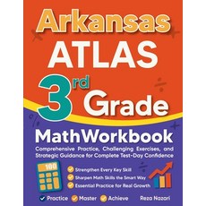 (英文圖書)Arkansas ATLAS 3rd Grade Math Workbook: Comprehensive Practice Challenging Exer... 平裝版, Effortless Math Education, 英文