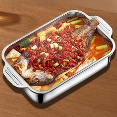 스테인리스 생선 구이 팬 직사각 인덕션 겸용 그릴 트레이