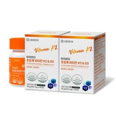 아르디엠 하이비타 초임계 비타민 K2&D3 메나퀴논 MK7 300mg, 2개, 60정