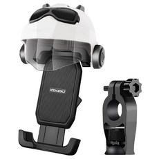 桃園妙出貨 機車手機架遮陽帽 手機遮陽板 機車手機支架配件 防曬遮陽罩, 黑, 【手把款】