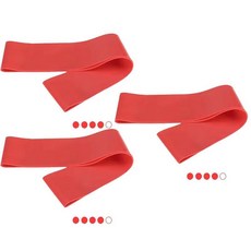 요가 운동 탄성 피트니스 밴드는 다른 저항 밴드 레벨에 적합합니다 필라테스 크로스 장비, 1개, 7. 3pcs red