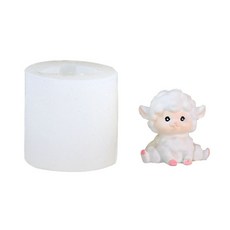 미니 귀여운 양 에폭시 수지 금형 DIY 촛불 금형 테이블 장식 만들기 도구