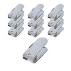 컴포즈하우스 3단 높이조절 신발정리대 슈즈렉, 그레이컬러, 20개