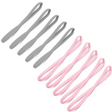 10Pcs 컬러 여성 남성 요가 머리띠 스포츠 미끄럼 방지 탄성 고무 헤어 액세서리, x 10pcs 8