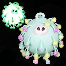 20cm LED 야광 눈송이 말랑이 스트레스해소 피젯 토이, L 20cm_sc275, 1개