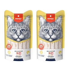 완피 크리미 퓨레 짜먹는 고양이 간식, 2개, 350g, 닭고기