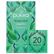 Pukka Three Mint Tea 페퍼민트 스피어민트 및 필드민트 티 - 티백 20개