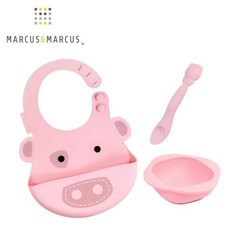 Marcus&Marcus動物樂園餵食禮盒組(6色可選) 彌月禮盒 學習餐具 台灣公司貨檢驗合格