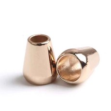 후드끈 마감철팀 마감끈 마감탭 마감장식 끈 끼우기 의류 부자재 마무리장식 후드 스트링 끝종 홀더, 20개, 골드