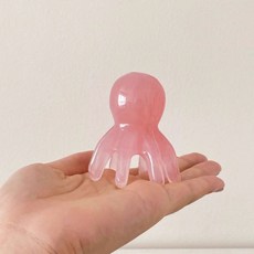 핸셀 목 어깨 승모근 림프 순환 문어 괄사 머리 지압 마사지기, 문어괄사 핑크 S, 20개
