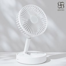 픽템 고요2 무선 저소음 높이조절 탁상용 선풍기 GO:YO2, 화이트