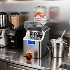 생수통 제빙기 얼음 제조기 이동식 경비실카페 물통 아이스 탕비실 16-32칸 블랙 20kg 급수124977, 16-32칸 30칸 35kg 자흡식124977