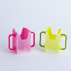 빨대 팩우유 손잡이 케이스 휴대용 핸들케이스 어린이용 우유클립, 1개