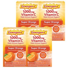 이머전씨 비타민 C 1000mg 피지 드링크 믹스 슈퍼 오렌지, 4개, 91g