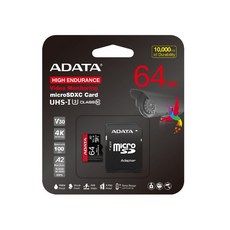 ADATA High Endurance microSDXC (블랙박스&CCTV전용) UHS-1 U3 V30S, 1개, 64GB