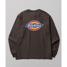 디키즈 남녀공용 긴소매 티셔츠 트리 로고 롱슬리브 Brown DIKU261LRTL005BR