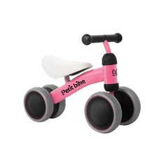돌선물 신체균형발달 소음없는 푸시자전거 생일선물 신체발달 유아바이크 튼튼한, 핑크