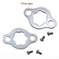 톱니 프론트 엔진 스프로킷 리테이너 플레이트 로커 가스켓 나사 먼지흙길용, 2. 17MM2PCS