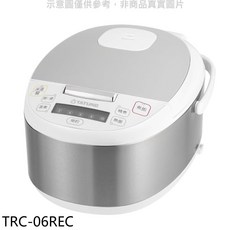 大同電鍋TRC-06REC，多功能烹調，米飯香甜Q彈，簡約時尚設計, 白色, TRC-06REC