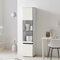 오브제 슬림 틈새 전자 렌지 수납장 400, 코지화이트, 4단, 오브제 400 렌지대(기본형)